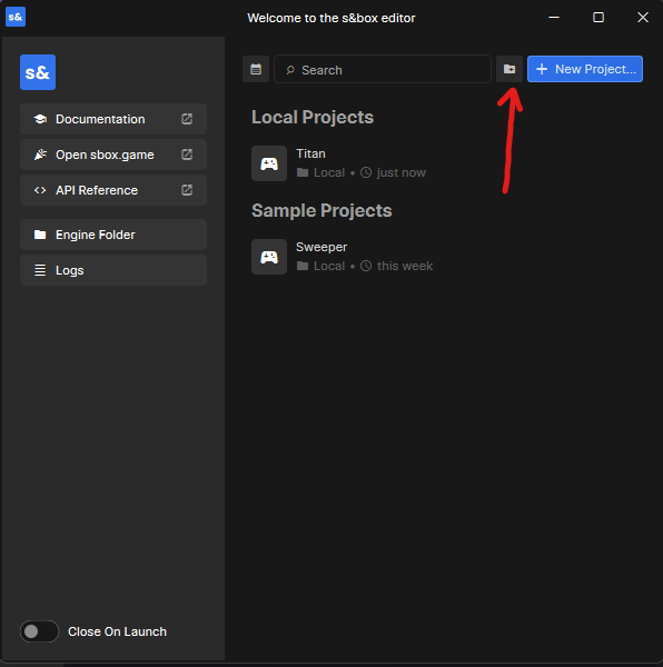 sandbox-project-selector